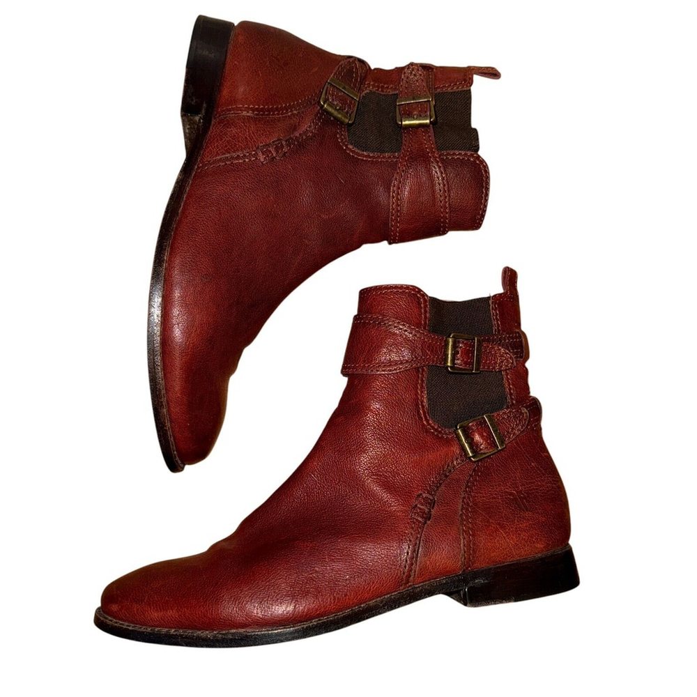 Frye Women's Ankle Boots in Rich Brown - Picture 6 of 9
